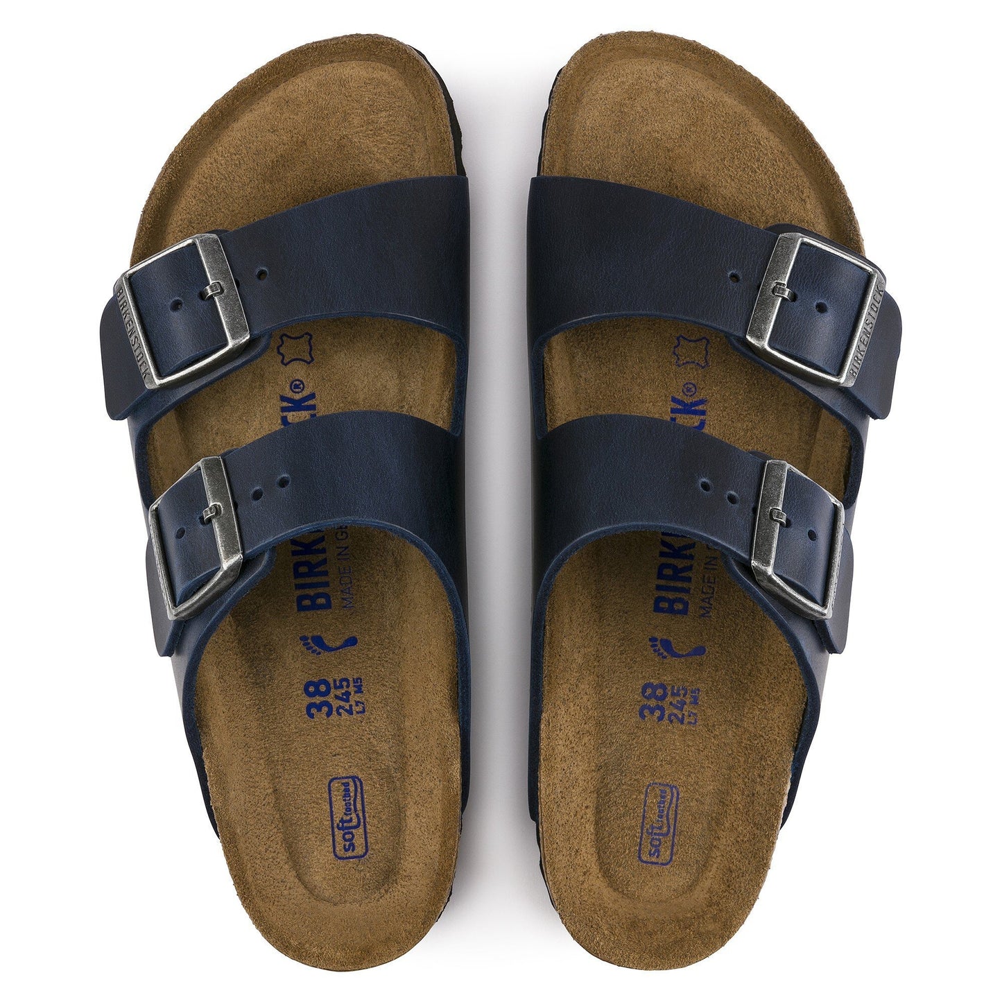 Birkenstock Arizona Oiled Leather Blue 1013643