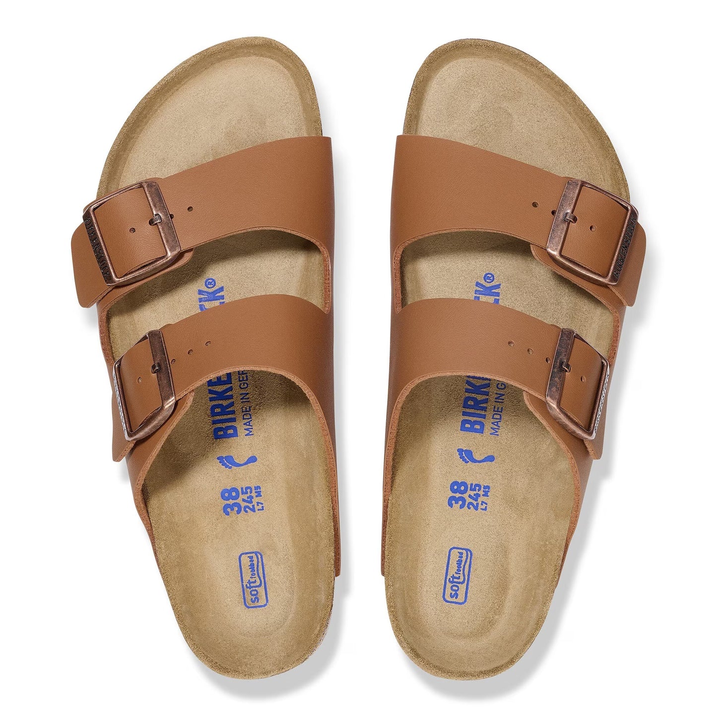 Birkenstock Arizona Birko-Flor Soft Footbed Ginger Brown Narrow Fit 1019119