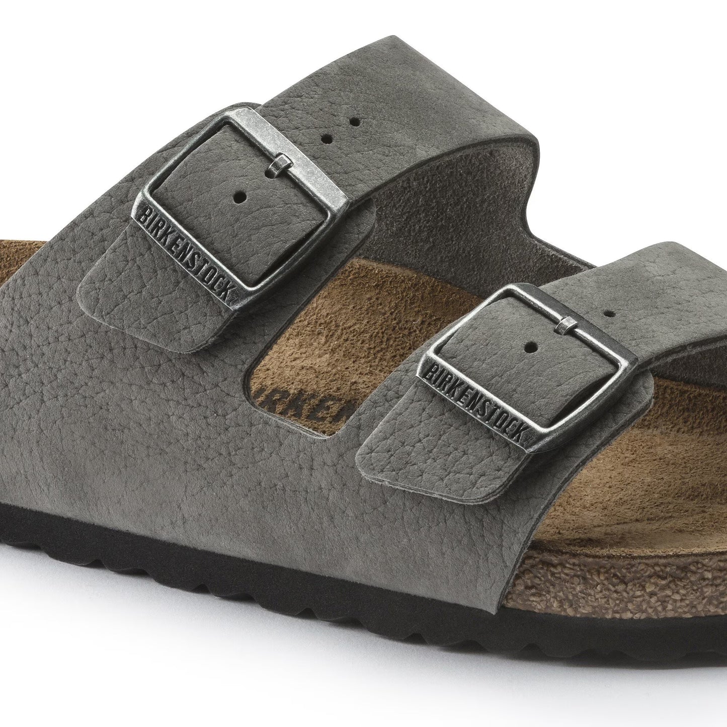 Birkenstock Arizona Nubuck Leather Desert Buck Whale Gray 1020752