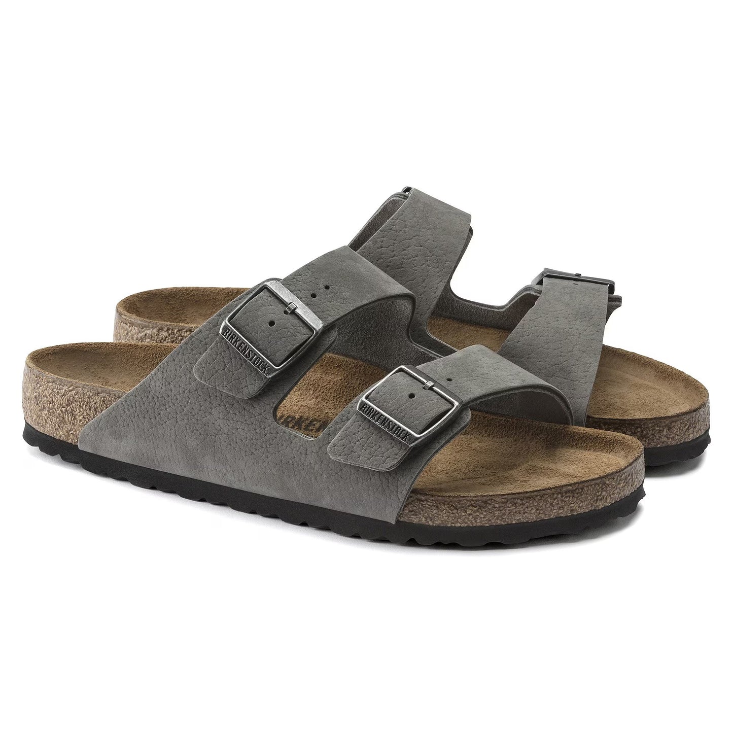 Birkenstock Arizona Nubuck Leather Desert Buck Whale Gray 1020752