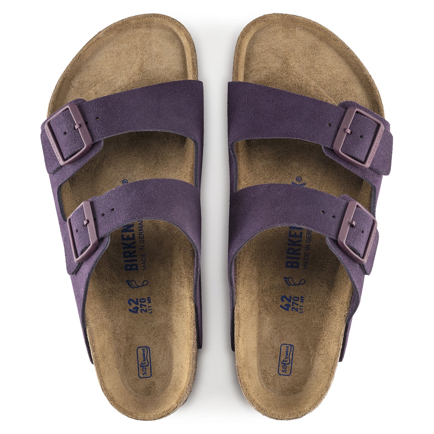 Birkenstock Arizona Soft Footbed Suede Leather Wine 1021195