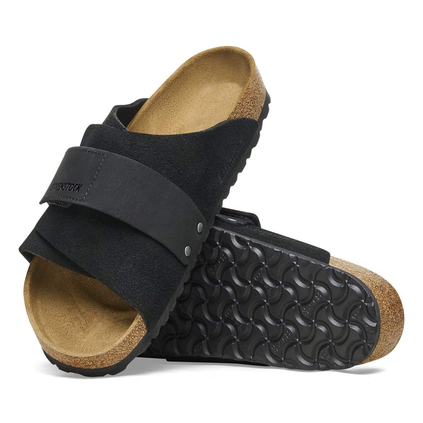 Birkenstock Kyoto Nubuck-Suede Leather Black 1022350