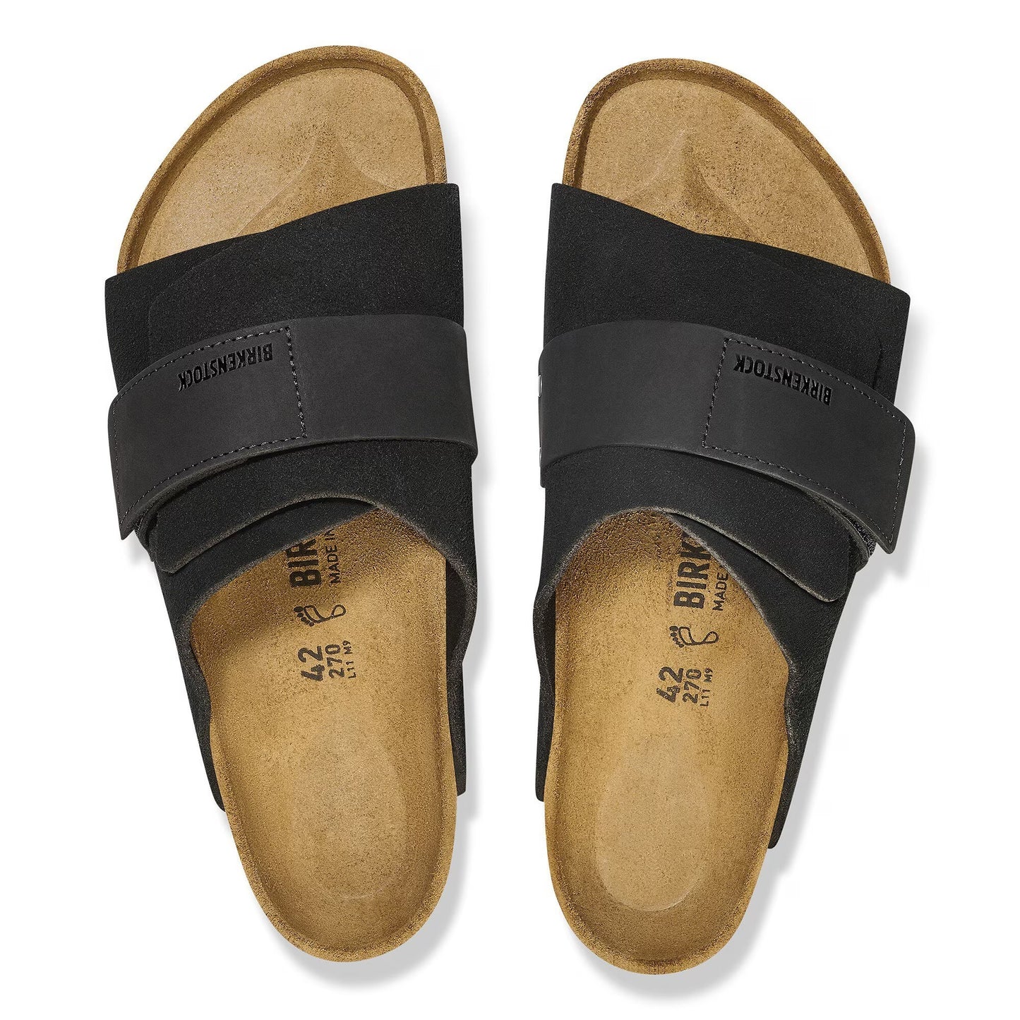 Birkenstock Kyoto Nubuck-Suede Leather Black 1022350