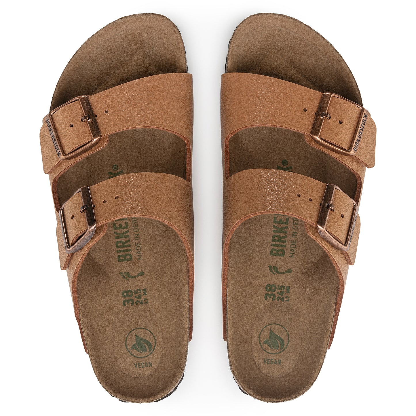 Birkenstock Arizona Vegan Birko-Flor Nubuck Pecan 1025006