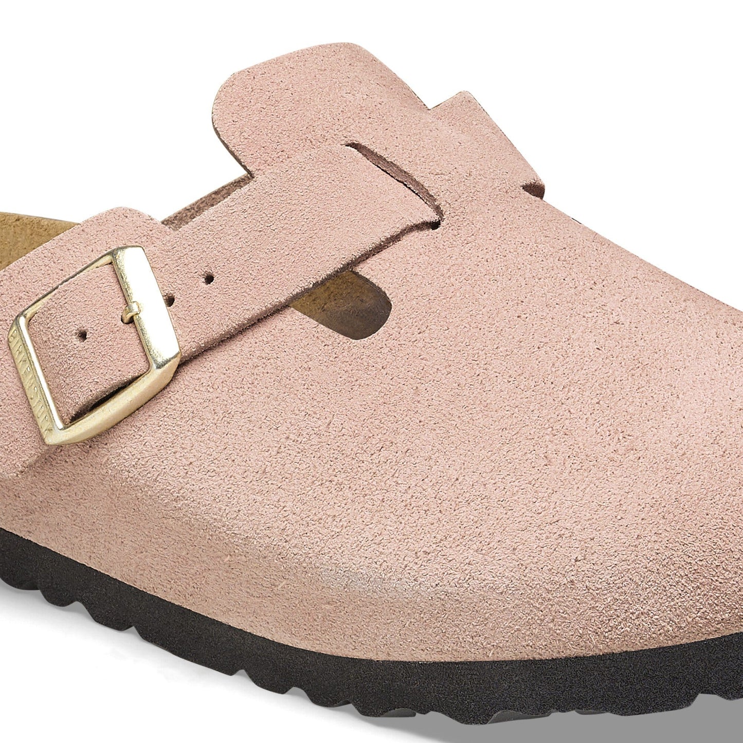 Birkenstock Boston Suede Leather Light Rose Narrow Fit 1026171