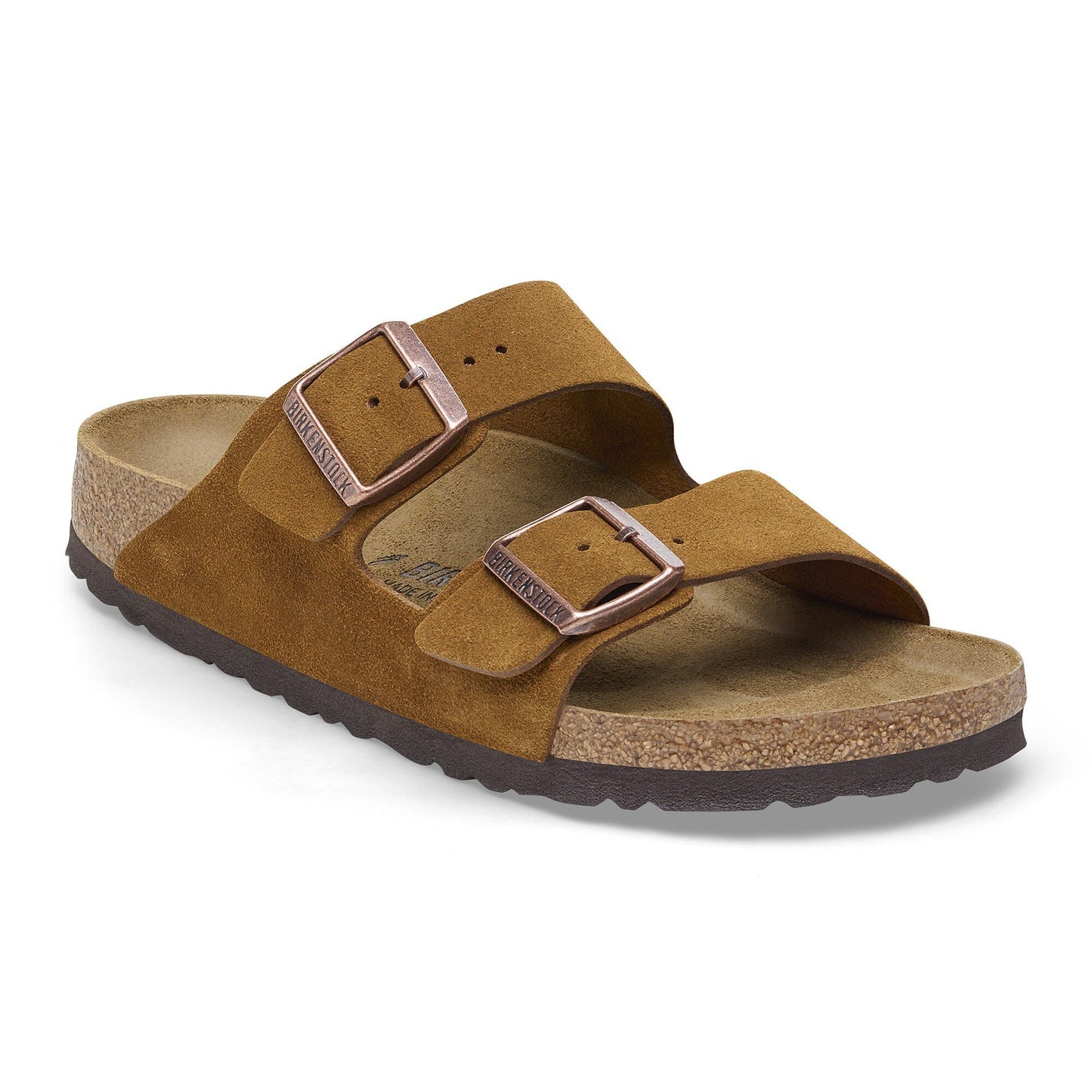 Birkenstock Arizona Suede Leather Mink Narrow Fit 1027162