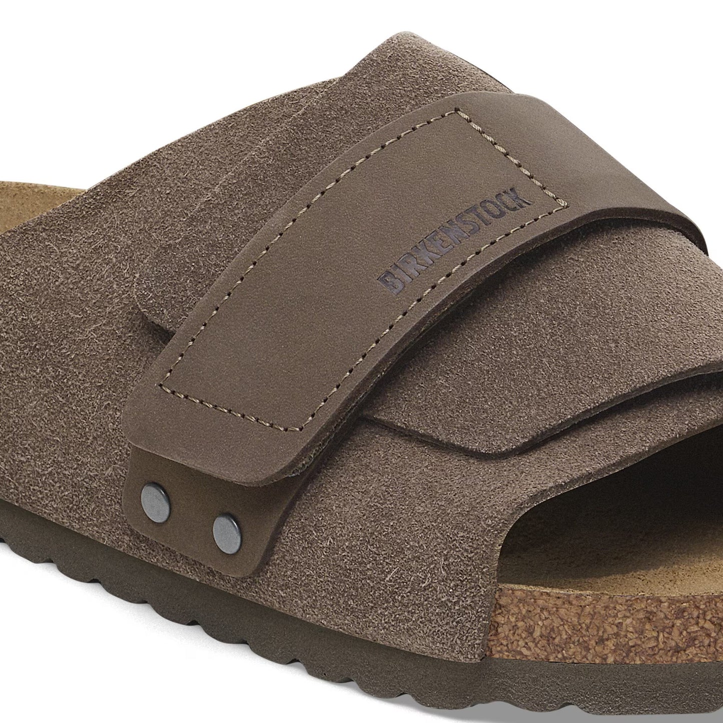 Birkenstock Kyoto Nubuck-Suede Leather Concrete Gray Narrow Fit 1029138