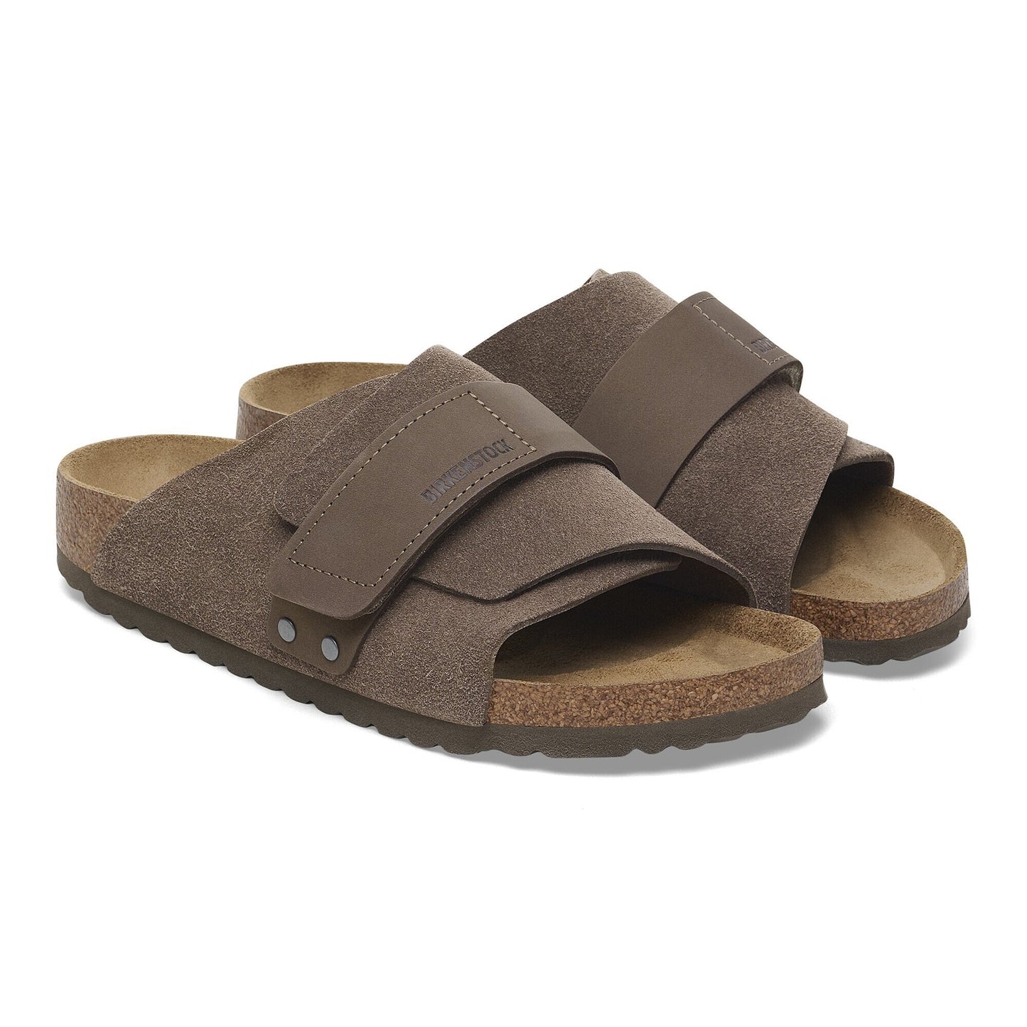 Birkenstock Kyoto Nubuck-Suede Leather Concrete Gray Narrow Fit 1029138