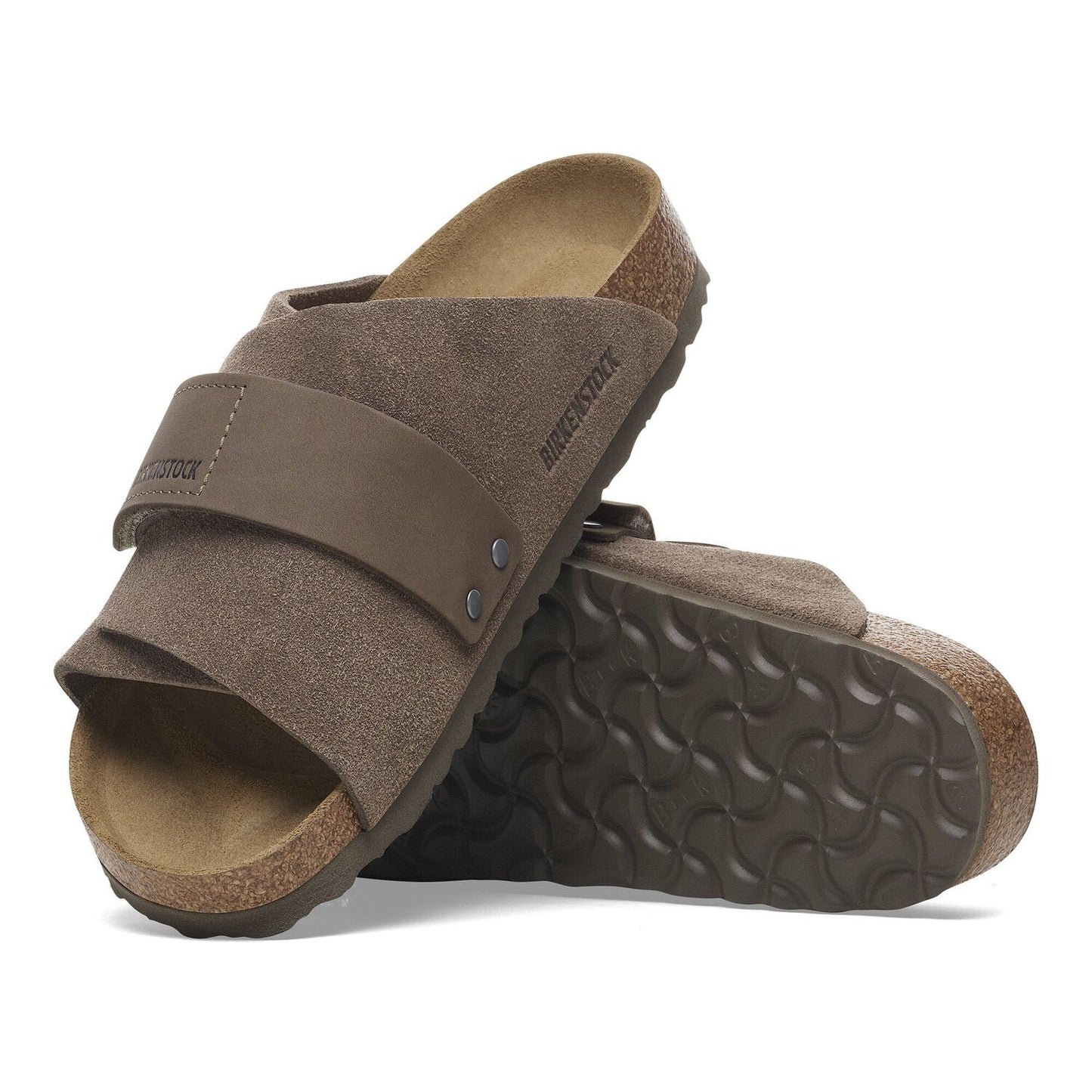 Birkenstock Kyoto Nubuck-Suede Leather Concrete Gray Narrow Fit 1029138