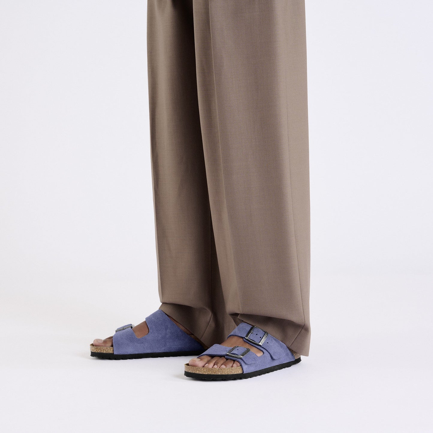 Birkenstock Arizona Suede Leather Purple Dusk Narrow Fit 1029218