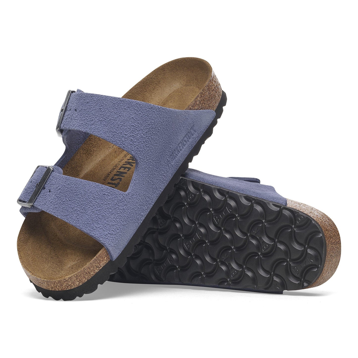 Birkenstock Arizona Suede Leather Purple Dusk Narrow Fit 1029218