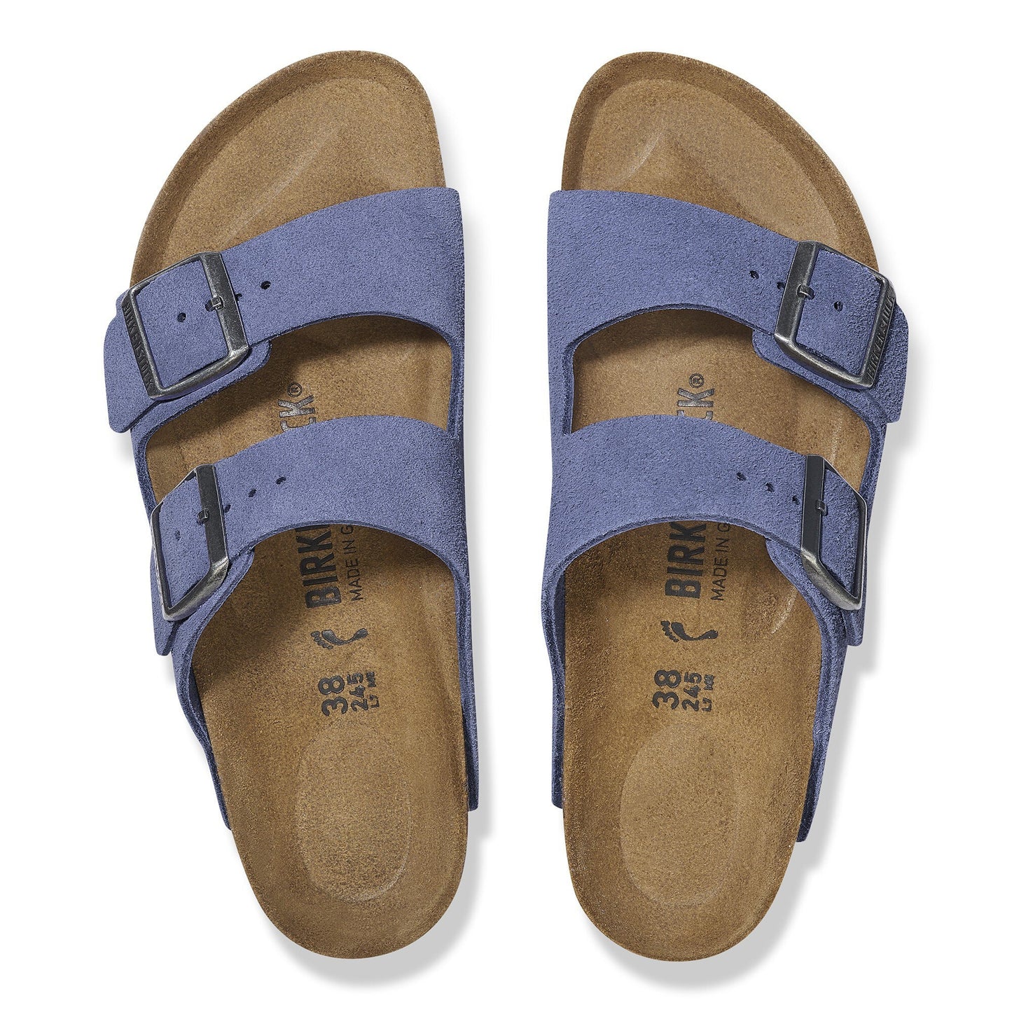 Birkenstock Arizona Suede Leather Purple Dusk Narrow Fit 1029218