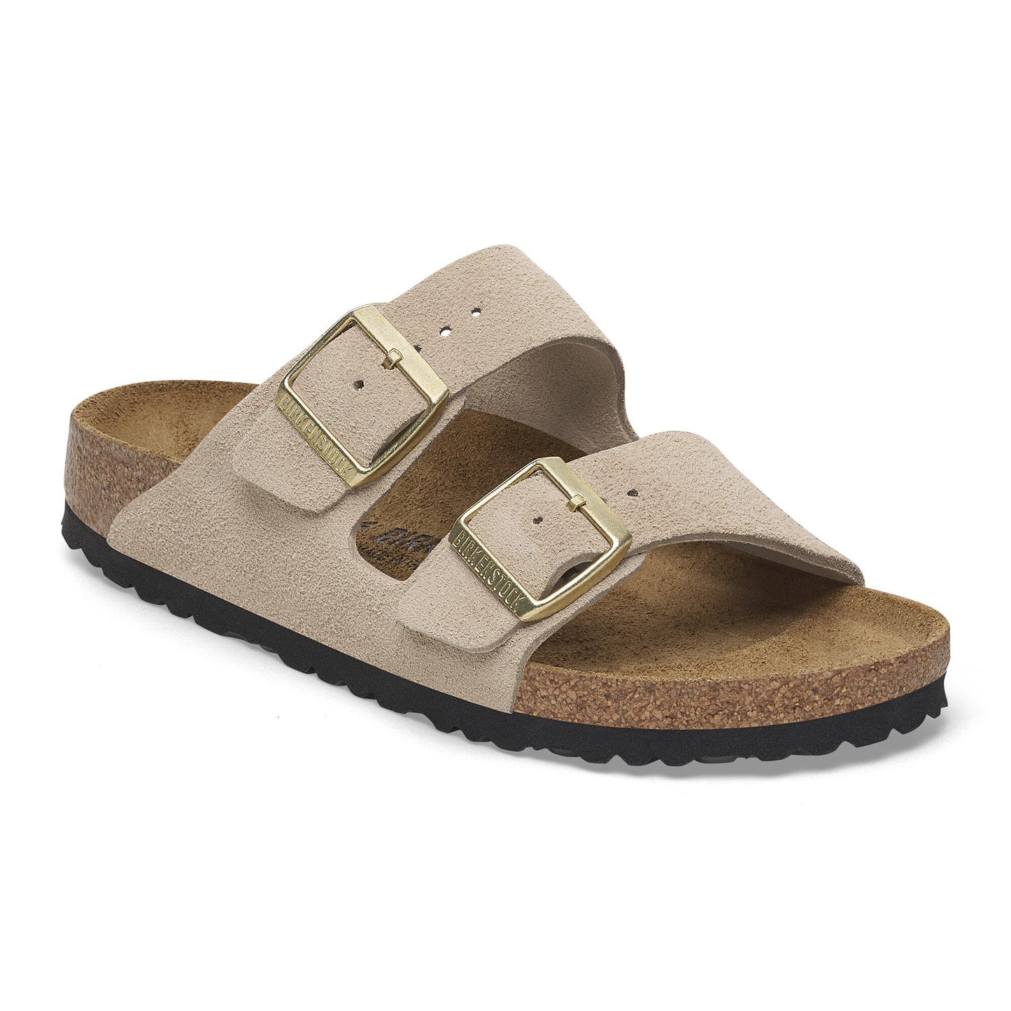 Birkenstock Arizona Suede Leather Sandcastle Narrow Fit 1029260
