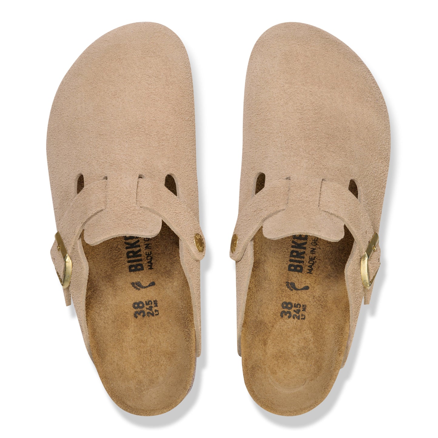Birkenstock Boston Suede Leather Sandcastle 1030855