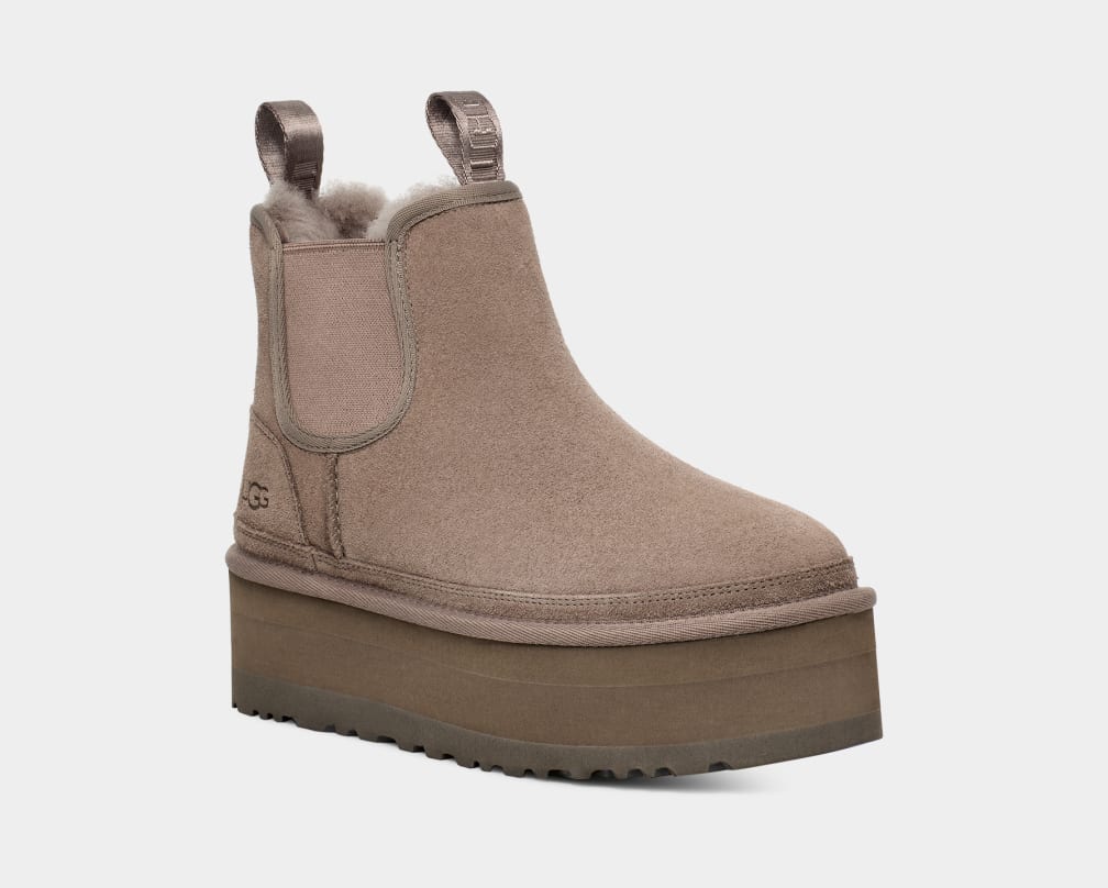 UGG W Neumel Platform Chelsea Boot Smoke Plume 1134526-SKP