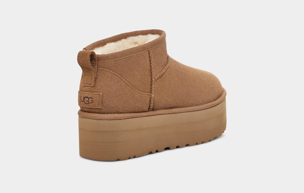 UGG W Classic Ultra Mini Platform Chestnut 1135092-CHE