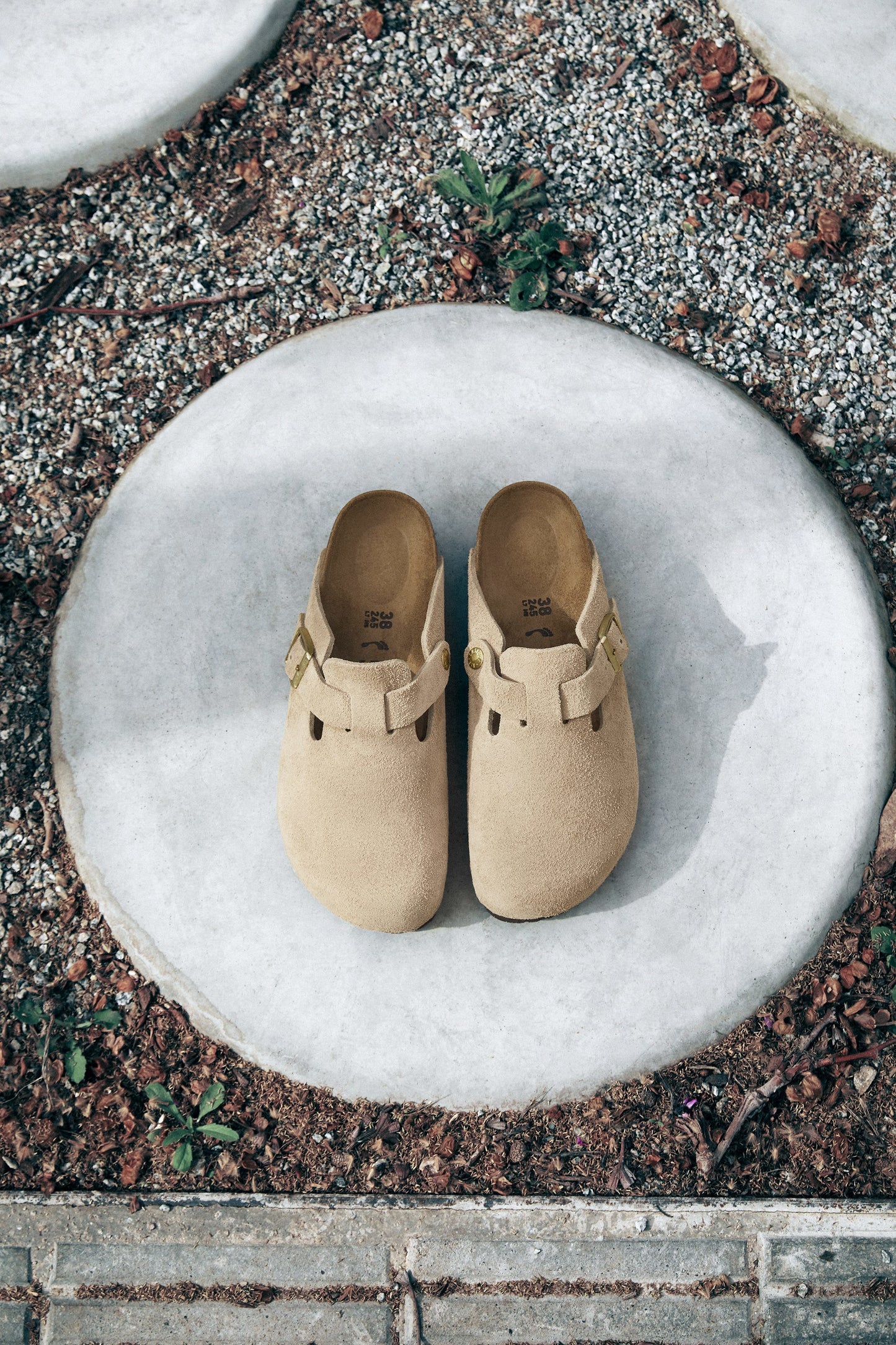 Birkenstock Boston Suede Leather Sandcastle 1030855