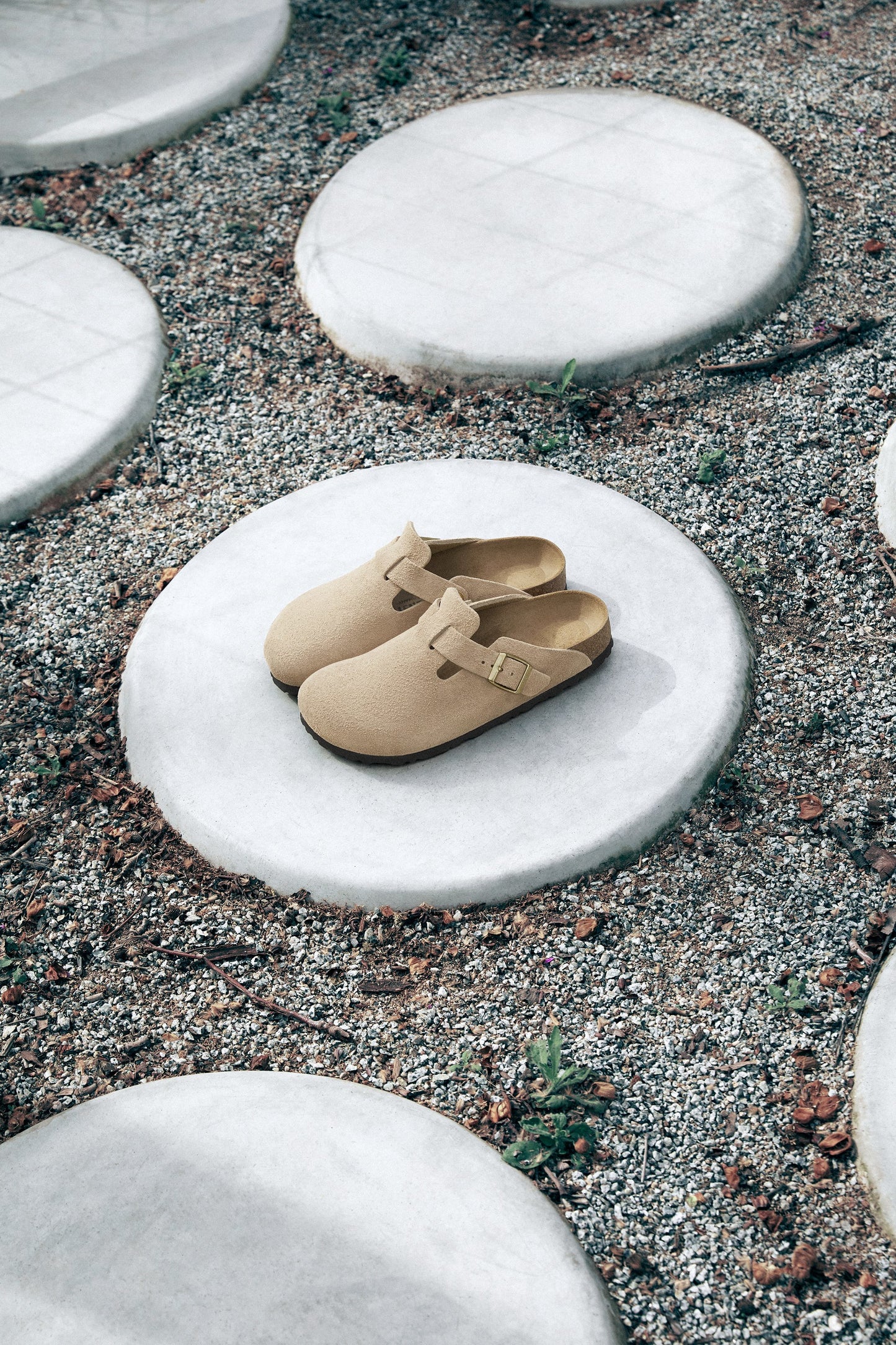 Birkenstock Boston Suede Leather Sandcastle 1030855
