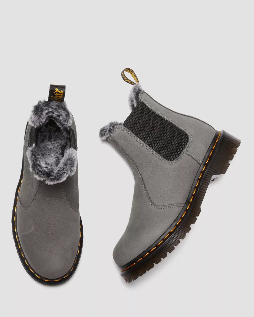 Dr. Martens 2976 Leonore Nickel Grey Milled Nubuck Wp 30955059