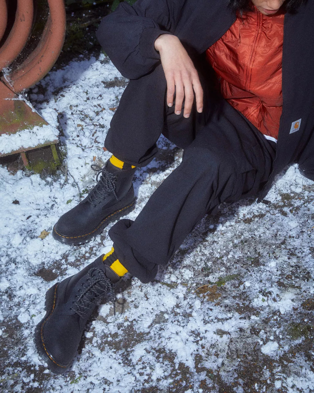 Dr. Martens 1460 Trinity Black Connection Waterproof En+Coated Nylon 31190001