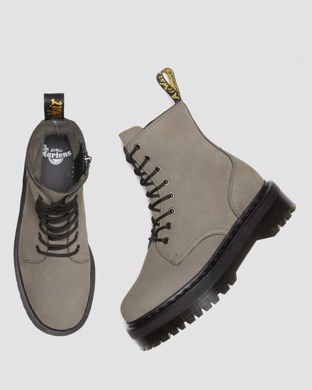 Dr. Martens Jadon Nickel Grey Milled Nubuck Waterproof 31296059
