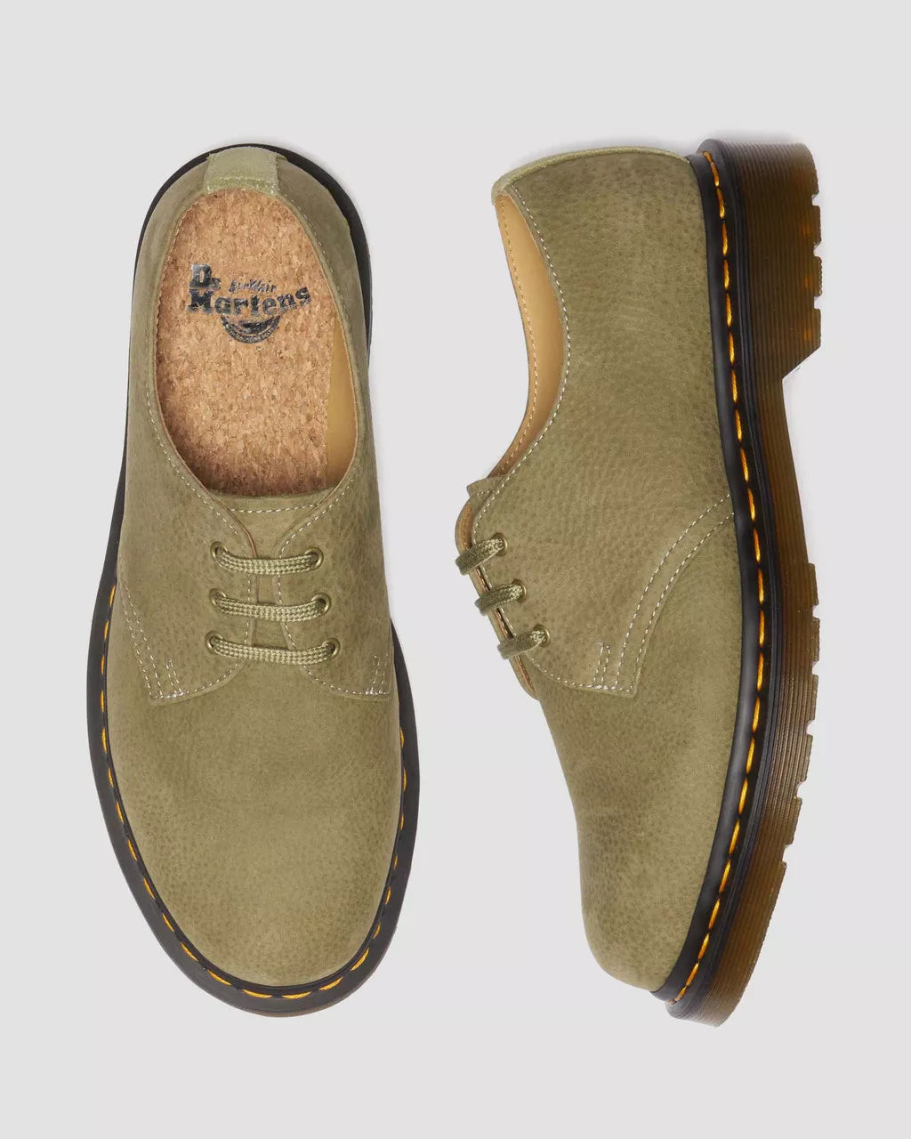 Dr. Martens 1461 Muted Olive Tumbled Nubuck 31698357