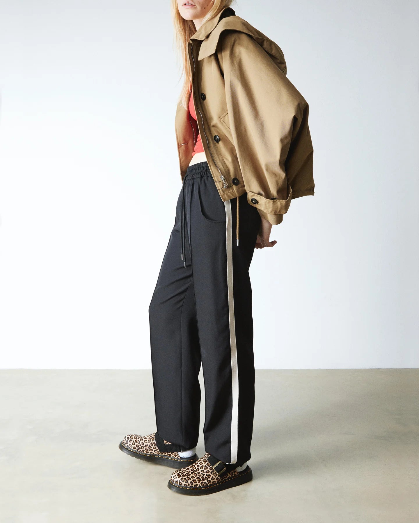 Dr. Martens Jorge II Light Tan+Black Mini Leopard Spot Hair On+Eh Suede 41088200