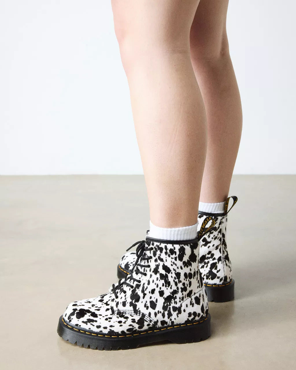 Dr. Martens 1460 Bex Cream+Black Dalmatian Print Hair On 42865100