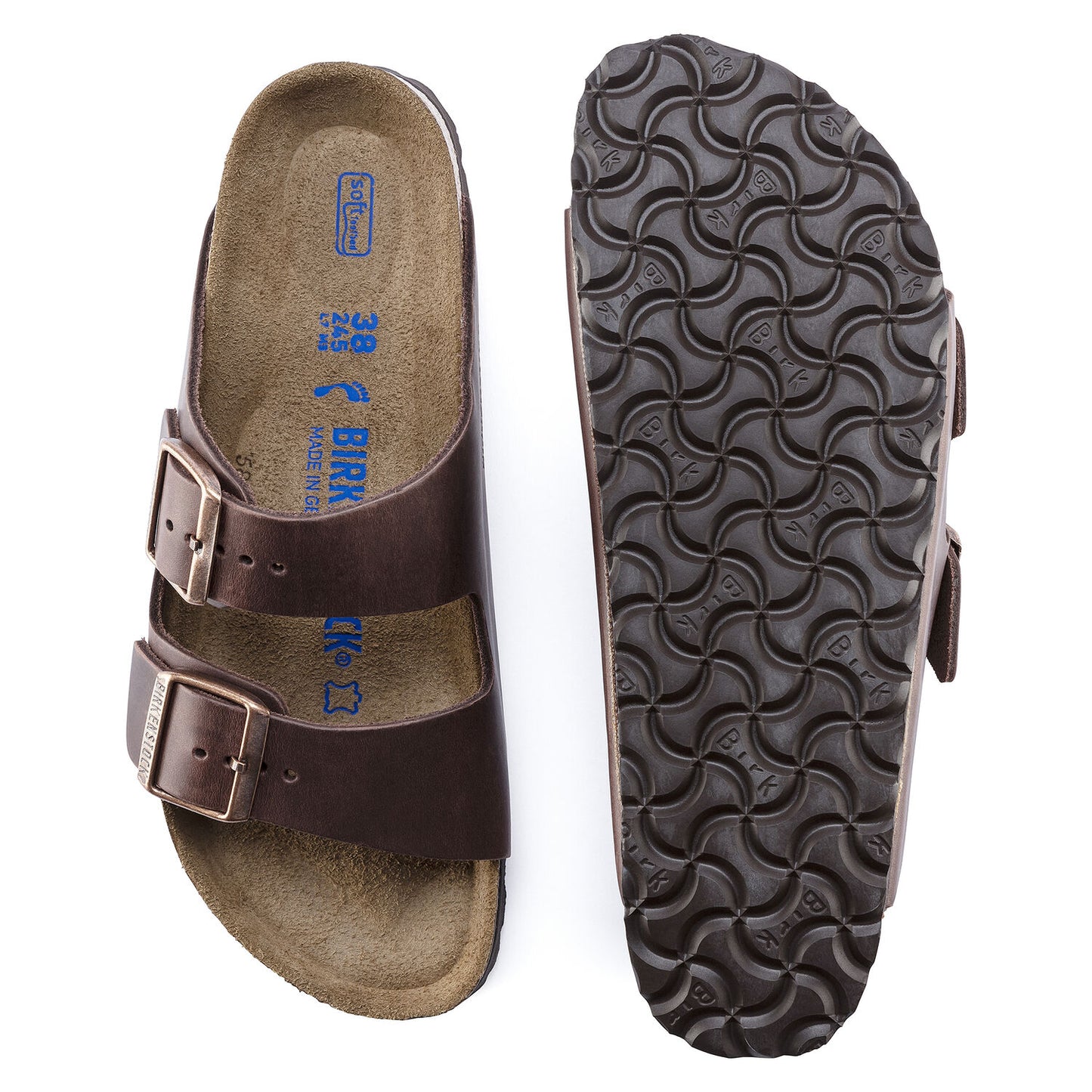 Birkenstock Arizona Soft Footbed Oiled Leather Habana Narrow Fit 452763