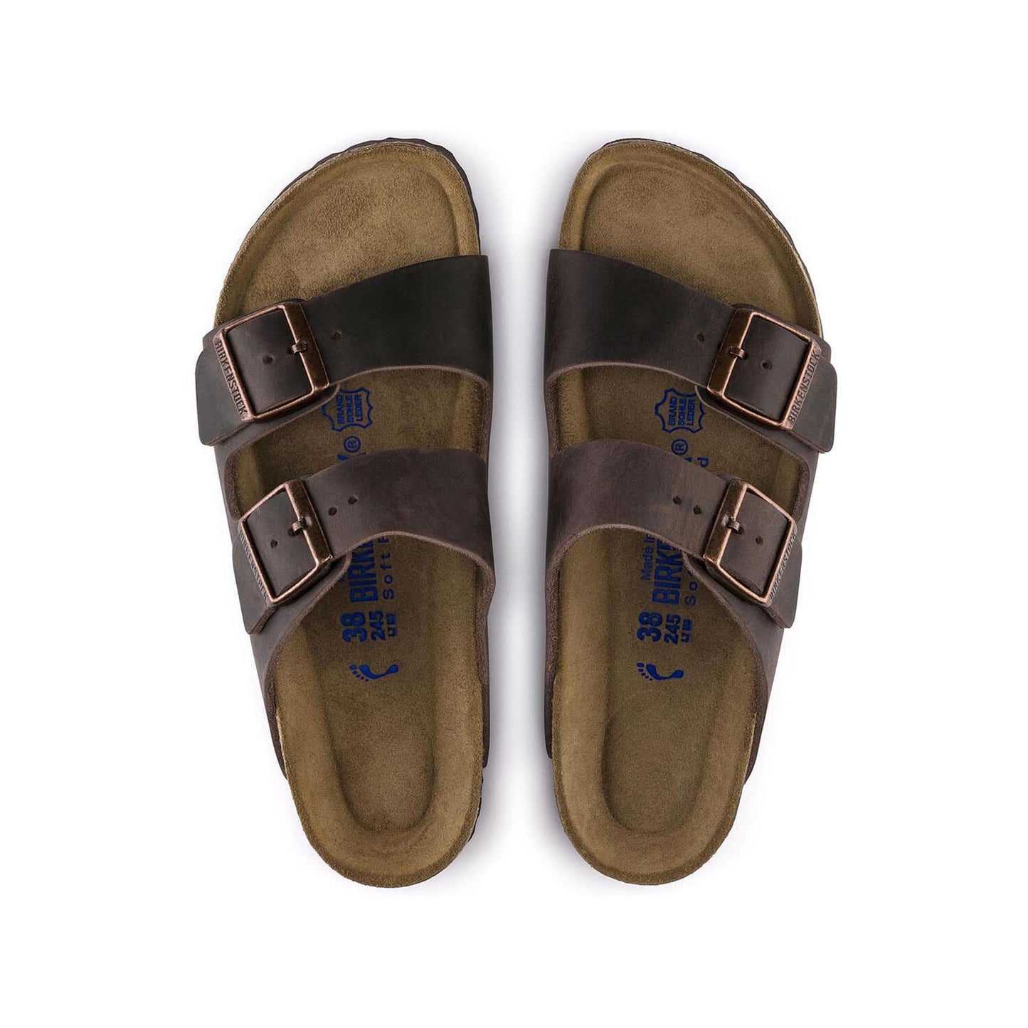 Birkenstock Arizona Soft Footbed Oiled Leather Habana Narrow Fit 452763