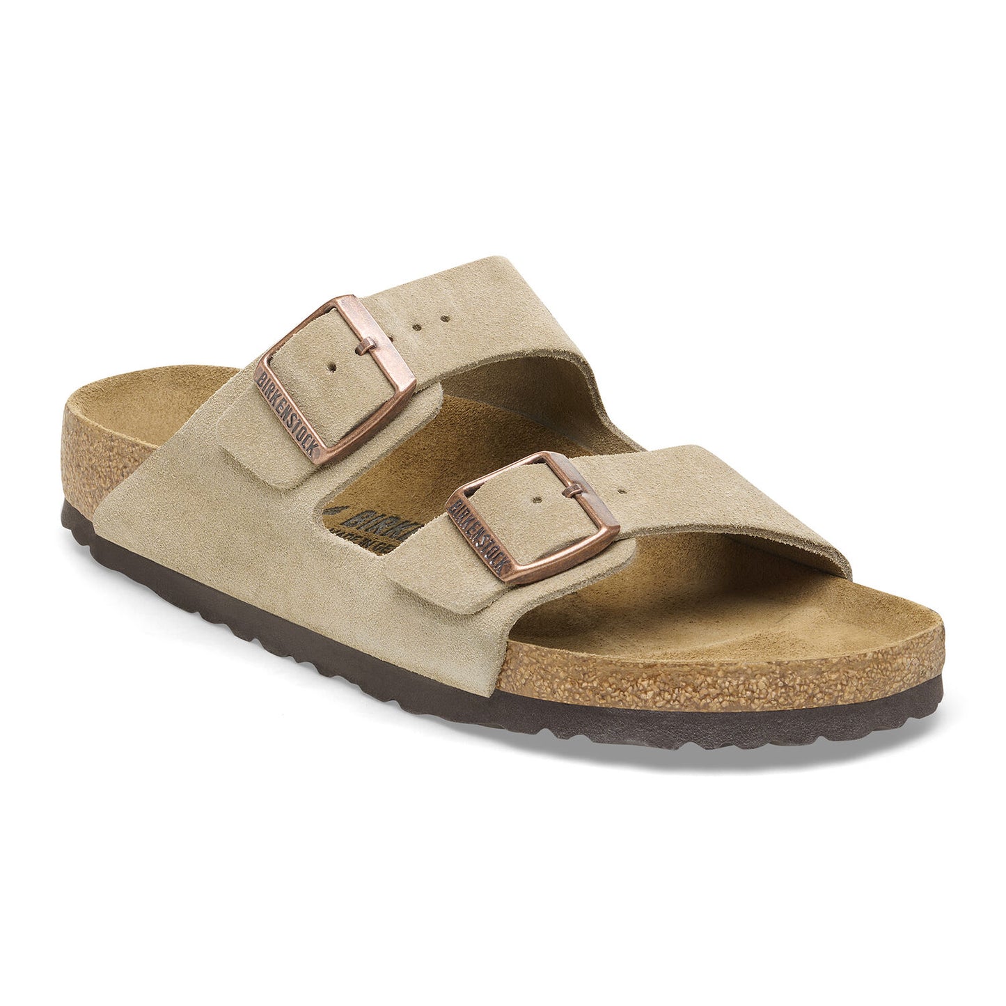 Birkenstock Arizona Suede Leather Taupe Narrow Fit 51463