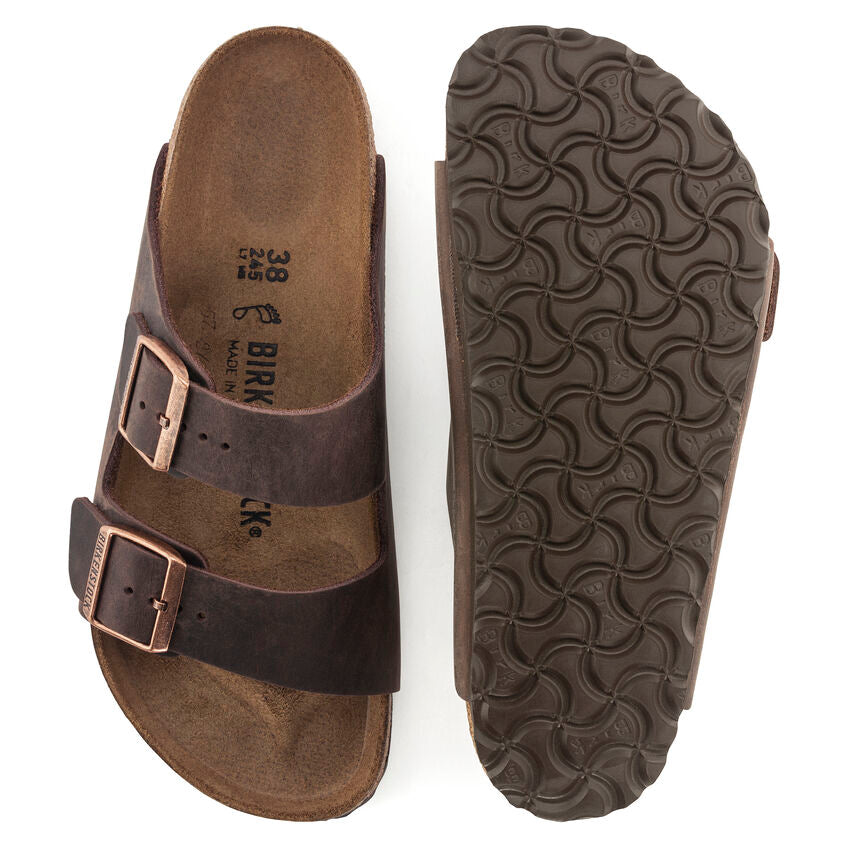 Birkenstock Arizona Oiled Leather Habana Narrow Fit 0052533