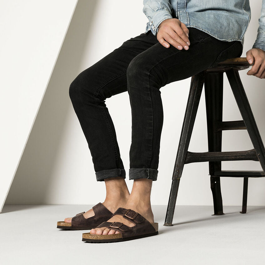 Birkenstock Arizona Oiled Leather Habana Narrow Fit 0052533