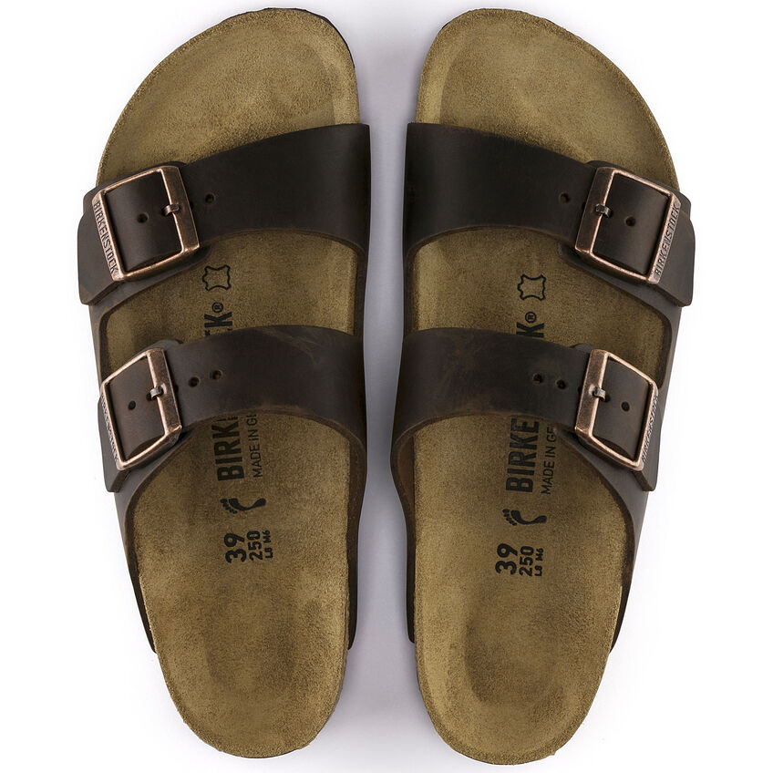 Birkenstock Arizona Oiled Leather Habana Narrow Fit 0052533