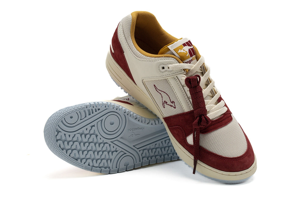 KangaRoos Hot Shot Lo Varsity Wine Red/Cream 602007 6605