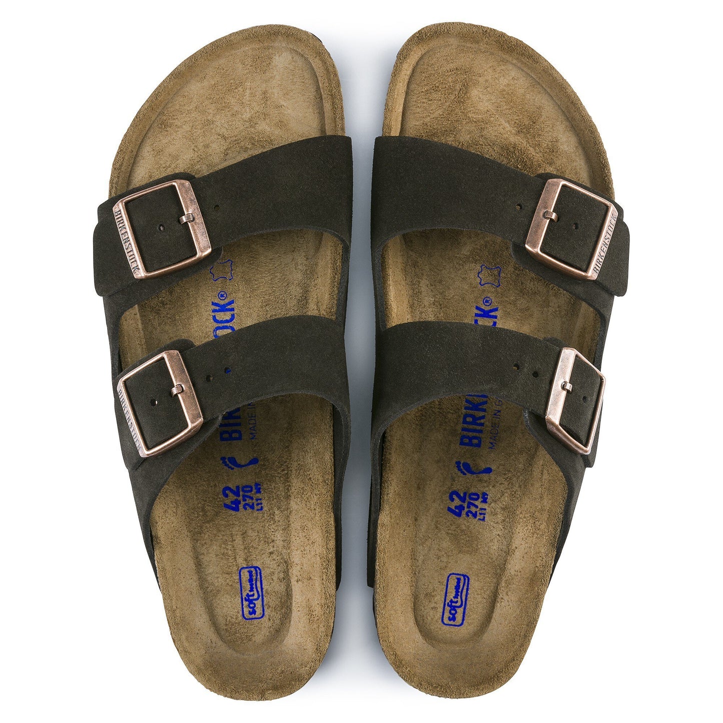 Birkenstock Arizona Soft Footbed Suede Leather Mocha 951311