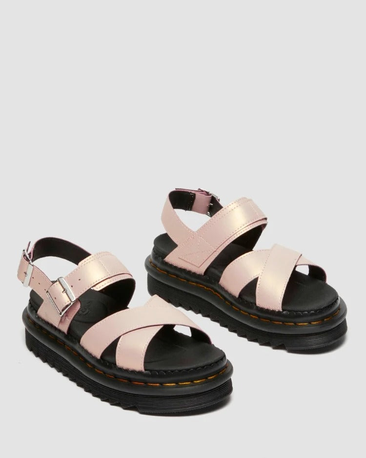 Dr. Martens Voss II Powder Pink+Gold Shift Leather 41136650