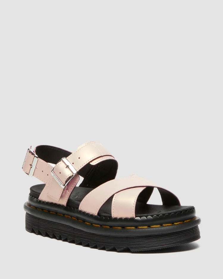 Dr. Martens Voss II Powder Pink+Gold Shift Leather 41136650