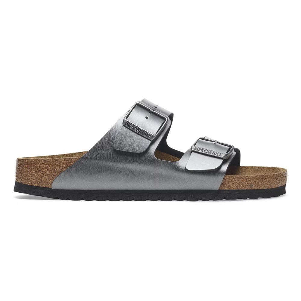Birkenstock Arizona Birko-Flor Metallic Black Narrow Fit 1029224