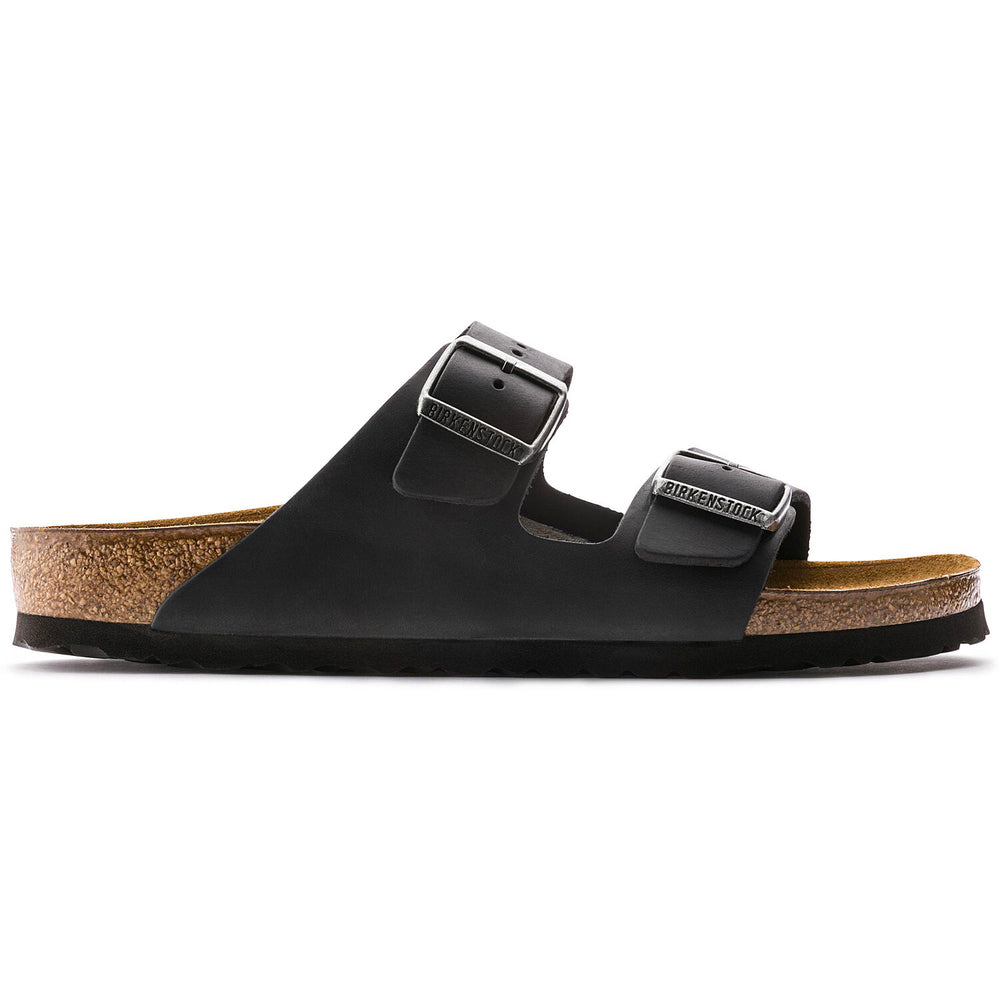 Birkenstock Arizona Oiled Leather Black Narrow Fit 552113