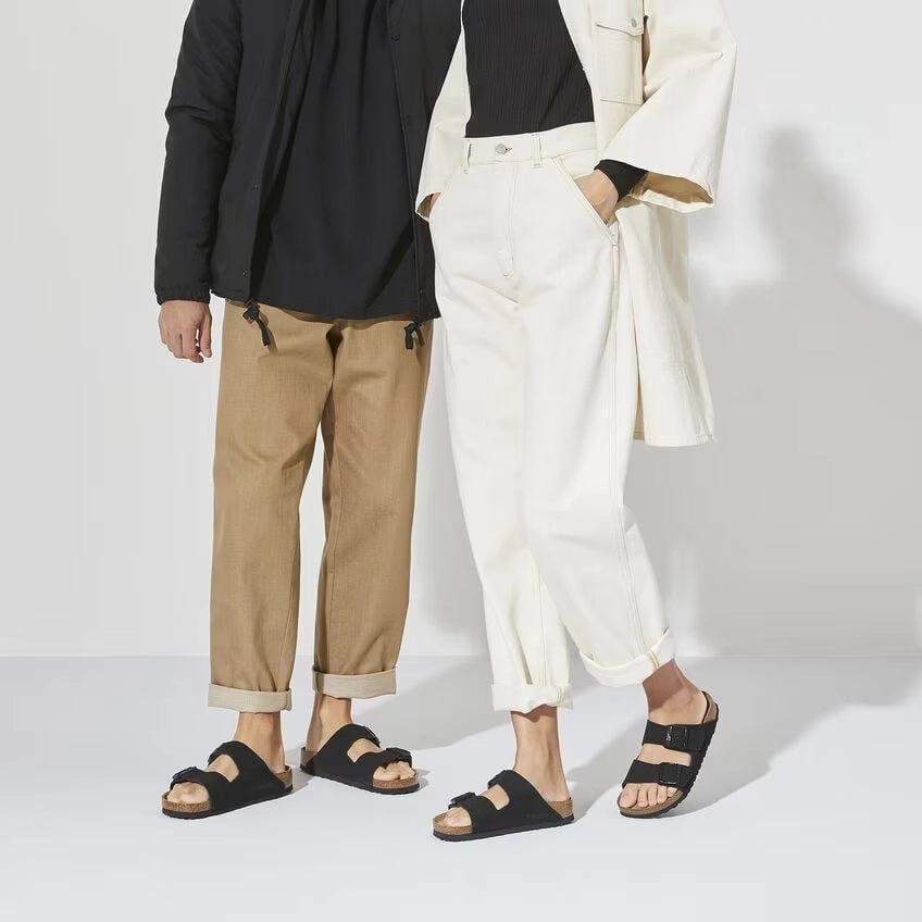 Birkenstock Arizona Soft Footbed Suede Leather Black 951321