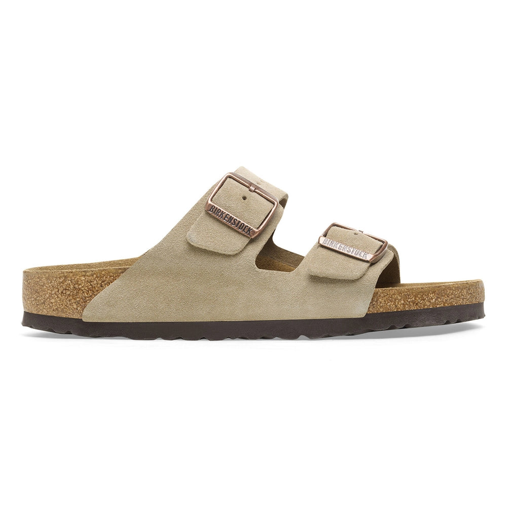 Birkenstock Arizona Suede Leather Taupe Narrow Fit 51463