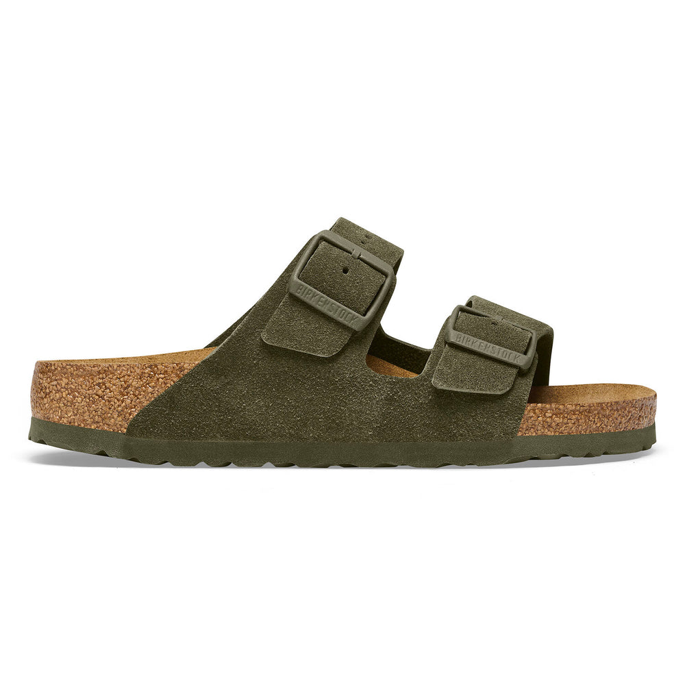 Birkenstock Arizona Suede Leather Thyme Narrow Fit 1025720