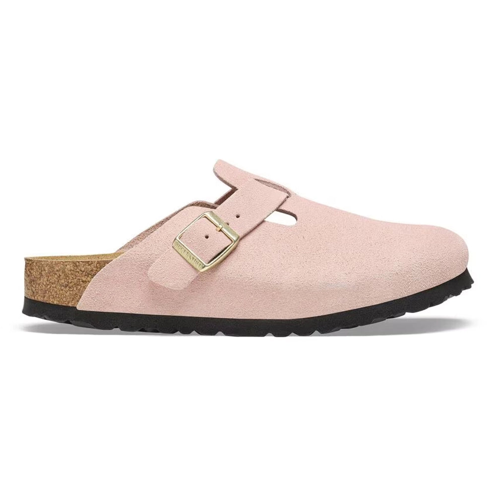 Birkenstock Boston Suede Leather Light Rose Narrow Fit 1026171