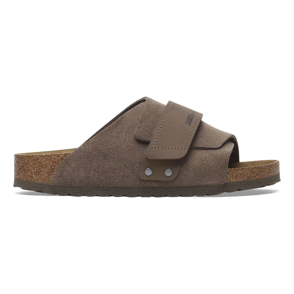 Birkenstock Kyoto Nubuck-Suede Leather Concrete Gray Narrow Fit 1029138