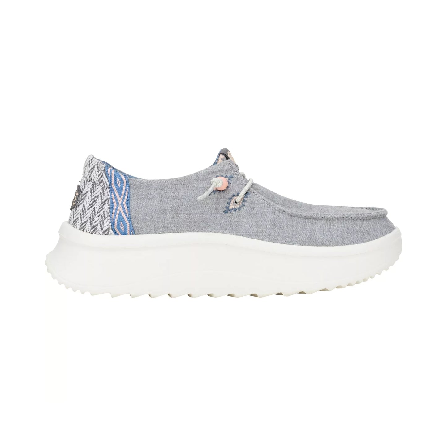Hey Dude Wendy Peak Chambray Woven Grey 41946-030