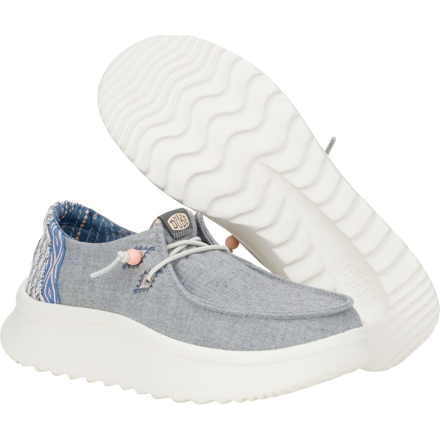Hey Dude Wendy Peak Chambray Woven Grey 41946-030