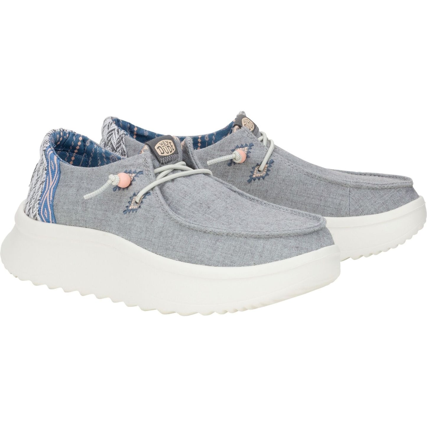 Hey Dude Wendy Peak Chambray Woven Grey 41946-030