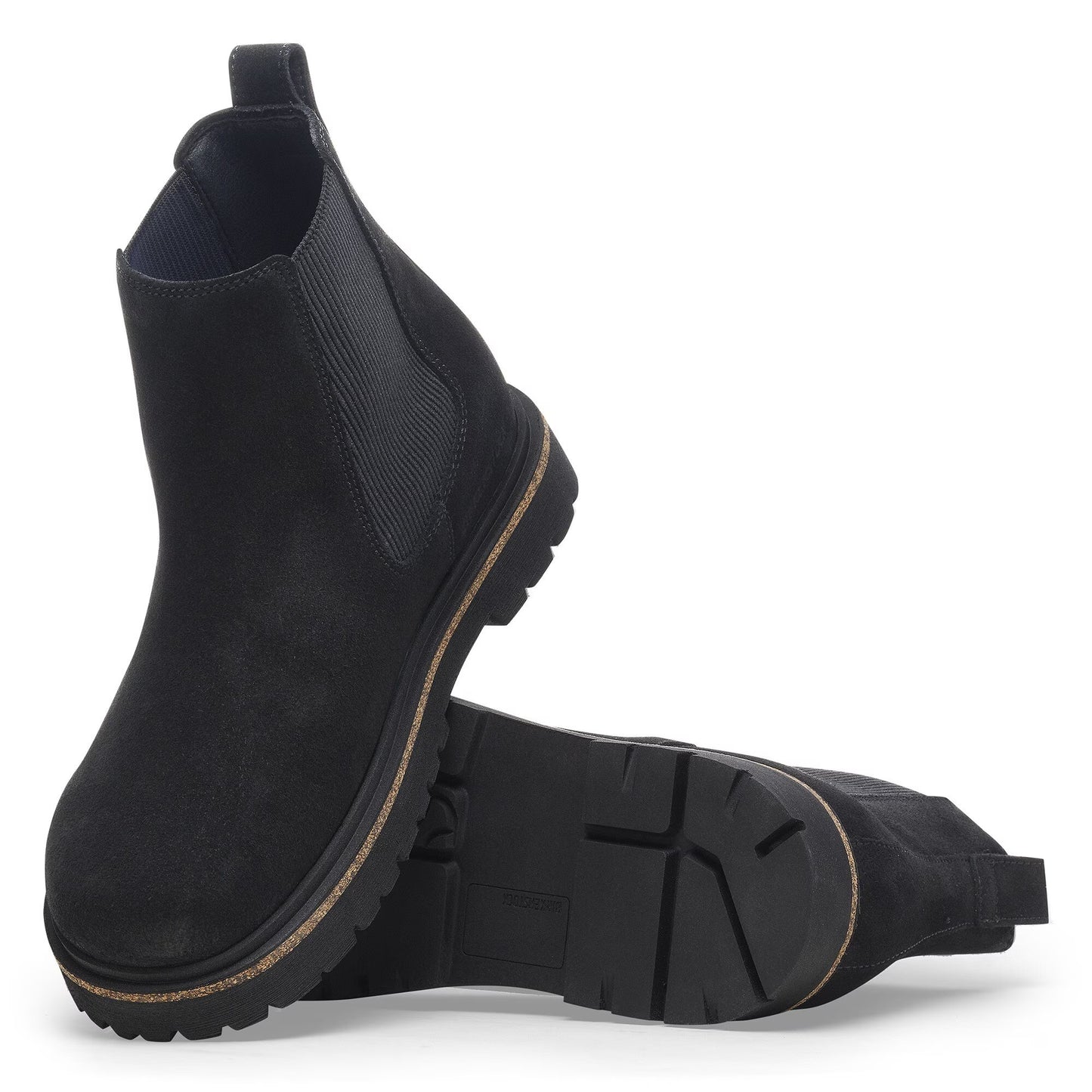 Birkenstock Women Highwood Slip On Suede Leather Black 1028187