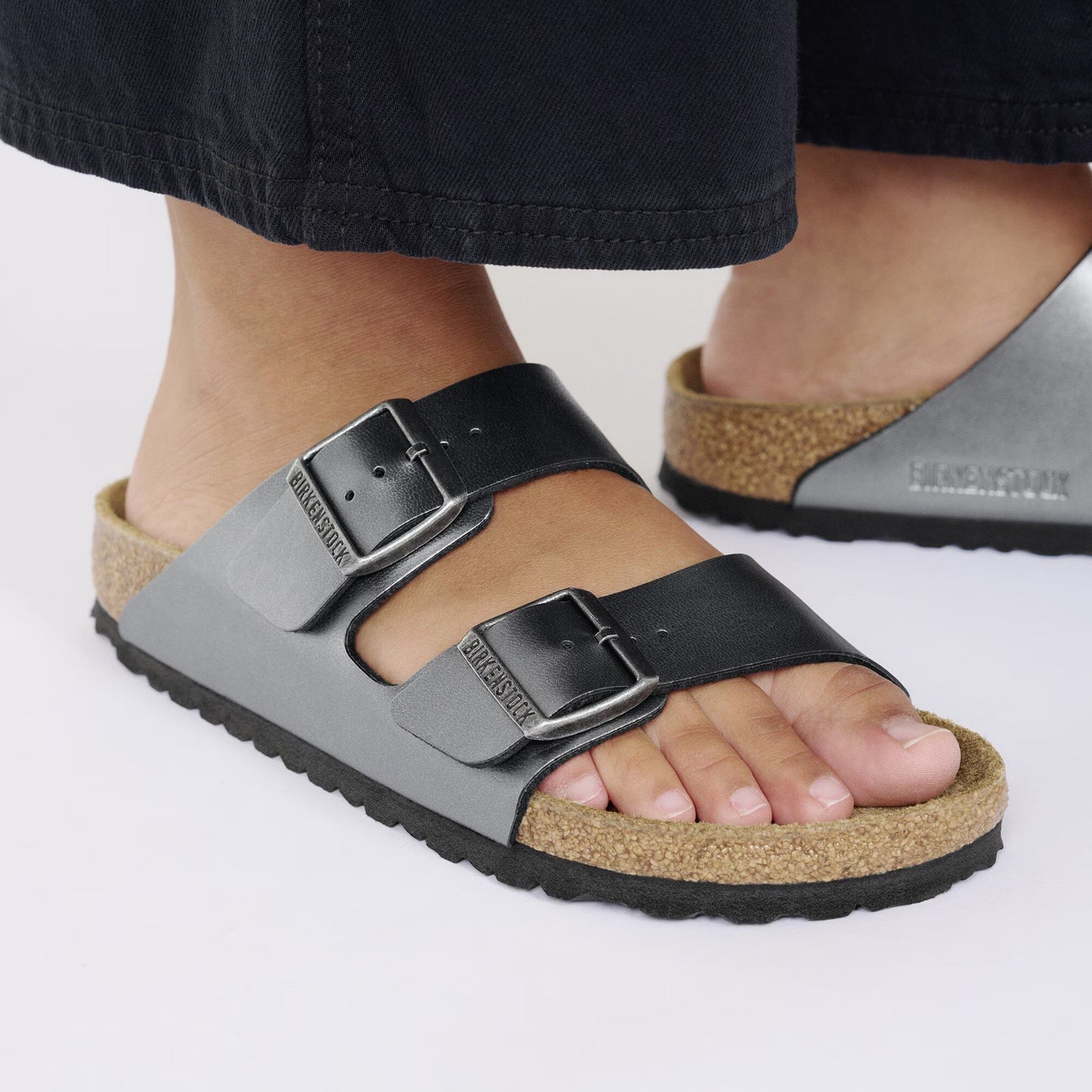 Birkenstock Arizona Birko-Flor Metallic Black 1029233